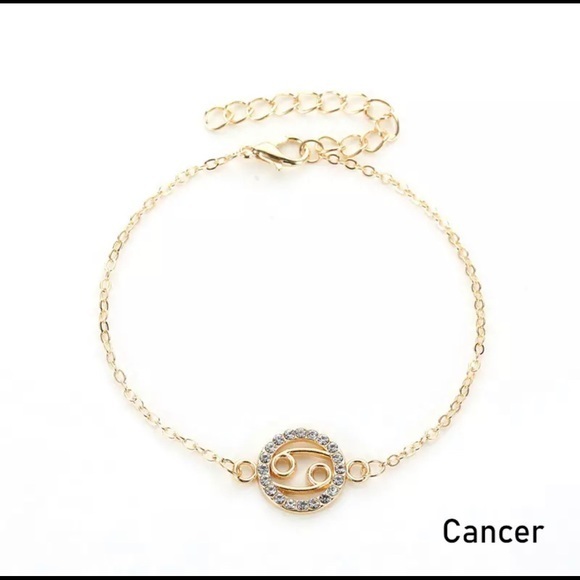 New Gold Cancer Zodiac Bracelet - Picture 1 of 1